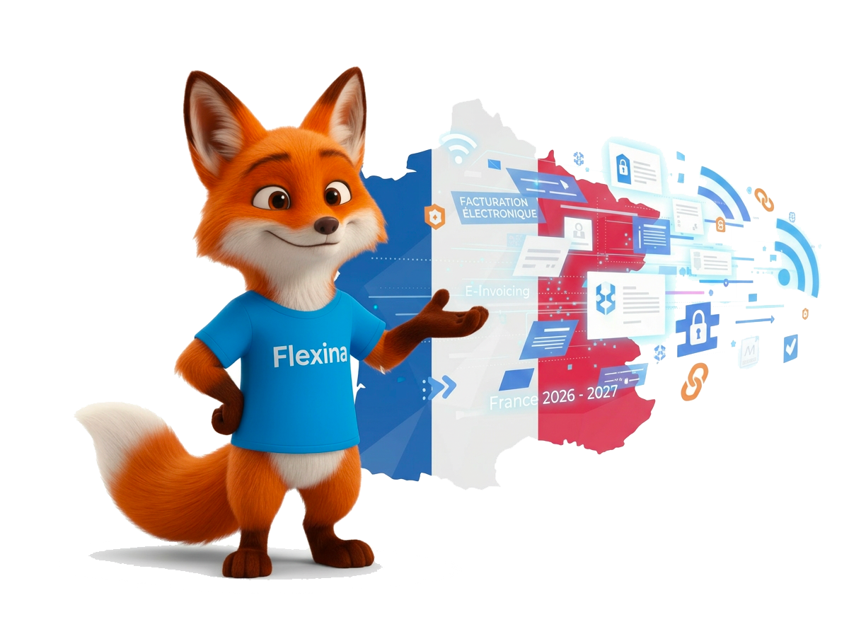 Flexina, logiciel de facturation compatible avec la réforme française de la facturation électronique