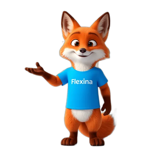 Le renard Flexina présente l'équipe